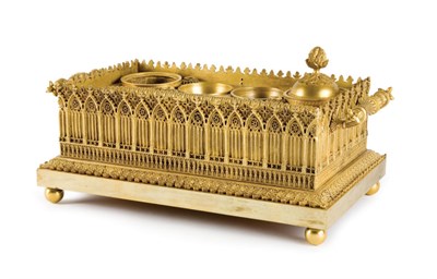 Lot 3690 - Charles X Gilt-Bronze Standish Mid 19th...