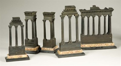 Lot 1567 - Group of Five Italian Bronze Architectural...
