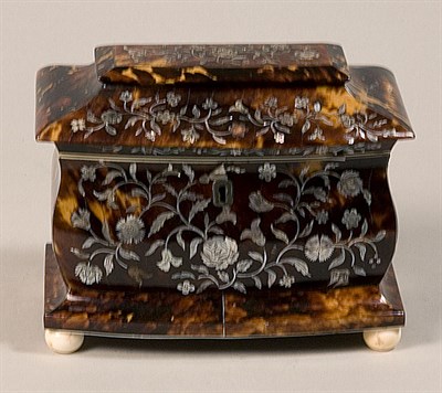 Lot 1413 - Early Victorian Mother-of-Pearl Inlaid...