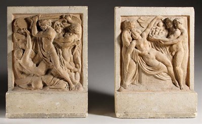 Lot 3336 - Pair of Neoclassical Style Terra Cotta and...