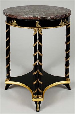 Lot 3649 - Napoleon III Gilt-Metal Mounted Ebonized and...
