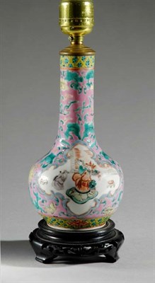 Lot 431 - Chinese Famille Rose Porcelain Bottle-Form...
