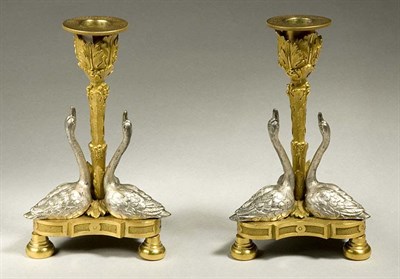 Lot 3324 - Pair of Louis XVI Style Silvered and...
