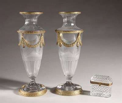 Lot 3094 - Pair of Louis XVI Style Gilt-Metal Mounted...