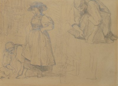 Lot 1089 - French School 19th Century At the Cobbler and...
