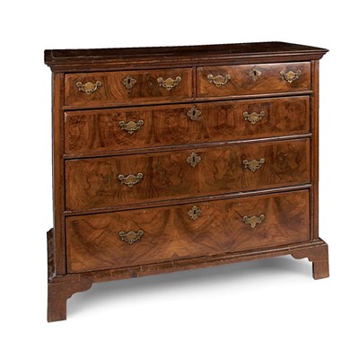 Lot 367 - George II Feather Banded Walnut Chest of...