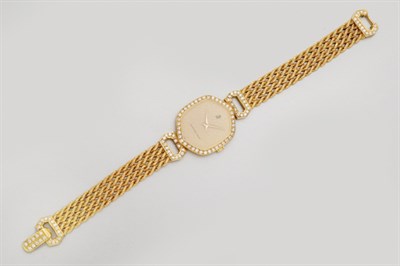 Lot 244 - Gold and Diamond Wristwatch