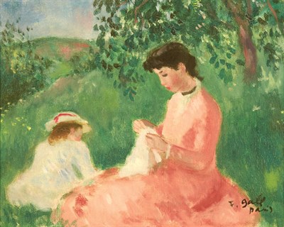 Lot 1097 - Francois Gall French, 1912-1987 Mother and...