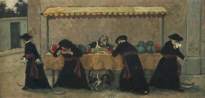 Lot 1106 - Nino Caffe Italian, 1909-1975 Meloni Rossi...