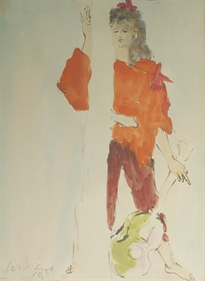 Lot 1098 - Marcel Vertes French, 1895-1961 Girl with...
