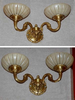Lot 3493 - Set of Four Louis XVI Style Gilt-Metal and...