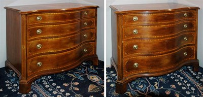 Lot 4375 - Pair of George III Style Inlaid Mahogany...