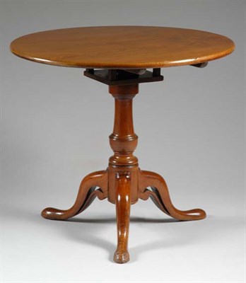 Lot 1346 - George III Mahogany Tilt-Top Tripod Table 18th...