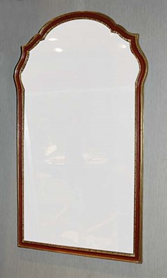 Lot 1352 - Queen Anne Red Painted and Parcel Gilt Mirror...