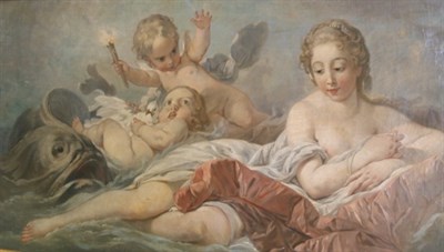 Lot 1071 - Manner of Francois Boucher The Birth of Venus...