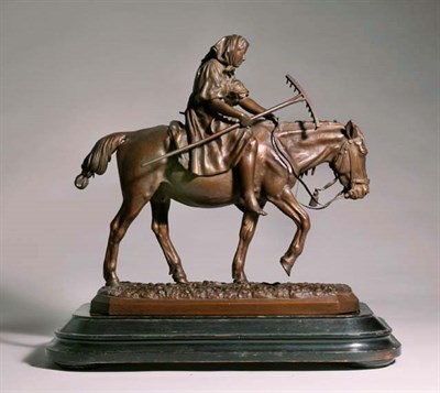 Lot 3285 - Russian Bronze Equestrian Figural Group...