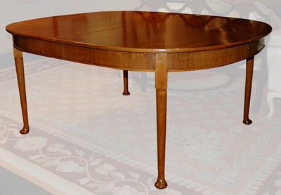 Lot 157 - Queen Anne Style Walnut Dining Table With two...