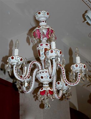 Lot 3505 - Bohemian Style Ruby Flashed and Gilt Decorated...