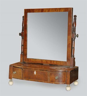 Lot 1380 - Regency Inlaid Mahogany Dressing Mirror Early...