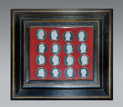 Lot 1230 - Group of Sixteen Portrait Medallions of...