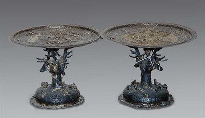 Lot 1180 - Pair of Continental Silver Renaissance Revival...