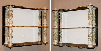 Lot 3390 - Pair of Meissen Style Porcelain and Painted...