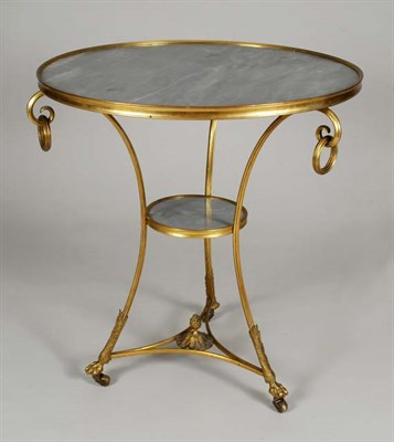 Lot 3149 - Charles X Gilt-Metal and Marble Gueridon The...