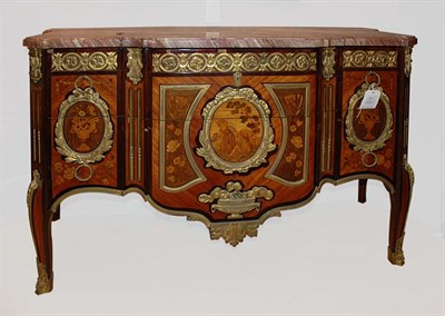 Lot 3625 - Louis XVI Style Gilt-Bronze Mounted Marquetry...