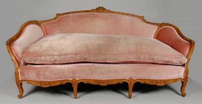 Lot 3270 - Louis XV Style Carved Beechwood Settee The...
