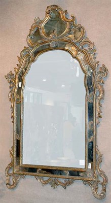 Lot 510 - Rococo Style Gilt-Wood Mirror Height 64 inches,...