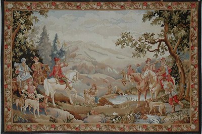 Lot 3778 - Aubusson Style Tapestry China, contemporary...