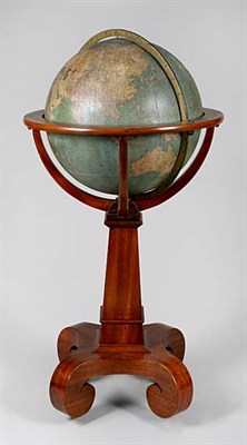Lot 2081 - Terrestrial Globe on Mahogany Stand Weber...