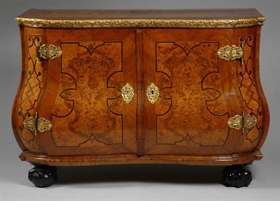 Lot 1280 - German Gilt-Bronze Mounted Marquetry Inlaid...