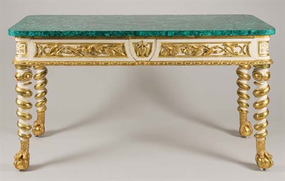 Lot 3595 - Pair of Neoclassical Style Painted, Parcel...