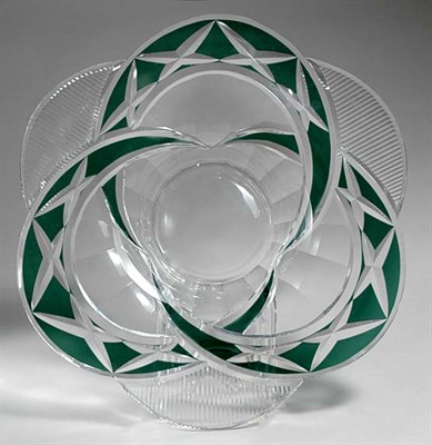 Lot 3459 - Val St. Lambert Overlay Cut Glass Bowl Of...