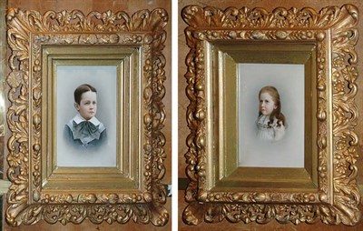 Lot 3617 - Pair of Framed Continental Porcelain Plaques...