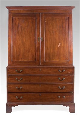 Lot 2156 - Federal Mahogany Linen Press Probably New York,...