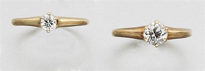 Lot 2244 - Two Diamond Rings