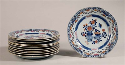 Lot 1381 - Set of Twelve Chinese Export Blue and White...
