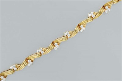 Lot 82 - Gold and Diamond Bracelet