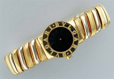 Lot 77 - Two-Color Gold Bracelet-Watch