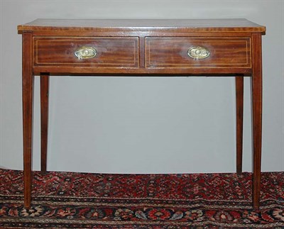 Lot 4459 - George III Style String Inlaid Mahogany...