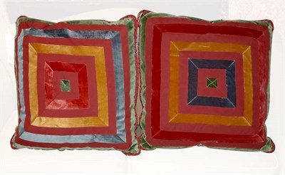 Lot 1254 - Group of Four Velvet and Cotton Multicolor...