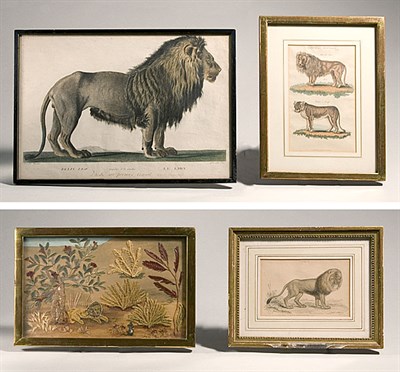 Lot 1236 - Miscellaneous Group of Three Lion Engravings;...