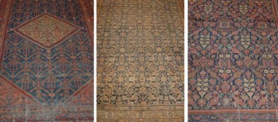 Lot 3770 - Three Persian Rugs Two Fereghan rugs and a...
