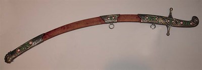 Lot 3642 - Yagathan Enameled and Filigree Silver Mounted...