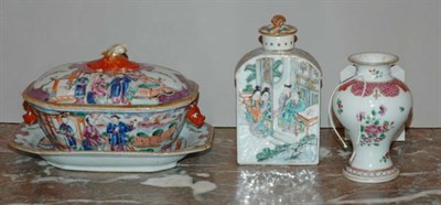 Lot 4550 - Chinese Export Porcelain Covered Dish together...