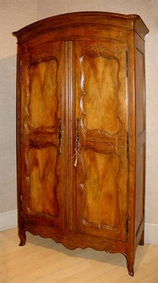 Lot 4251 - Provincial Louis XV Style Walnut Armoire...