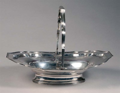 Lot 1367 - George III Silver Cake Basket Maker's mark JE,...