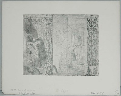 Lot 4124 - Edgar Degas LOGE D'ACTRICE Etching and...